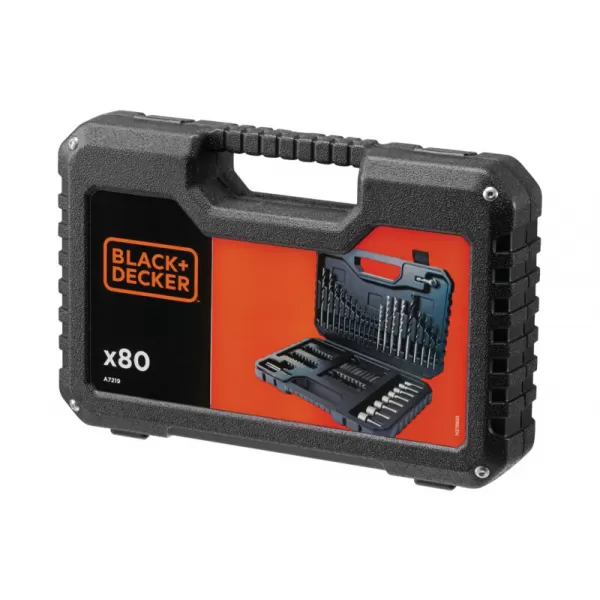 Sada pro vrtání a šroubování 80ks Black&Decker A7219