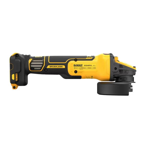 Aku úhlová bruska 125mm XR Li-Ion 18V bez aku, s dvojčinným posuvným spínačem DeWALT DCG409VSN