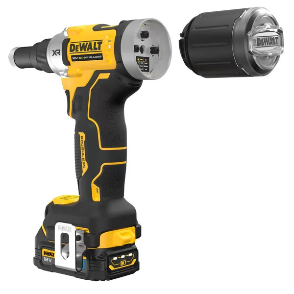 Aku nýtovačka pro nýty od 4,8 mm do 6,4 mm 18V 2x1,7Ah DeWALT DCF414E2GT