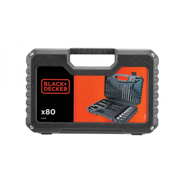 Sada pro vrtání a šroubování 80ks Black&Decker A7219