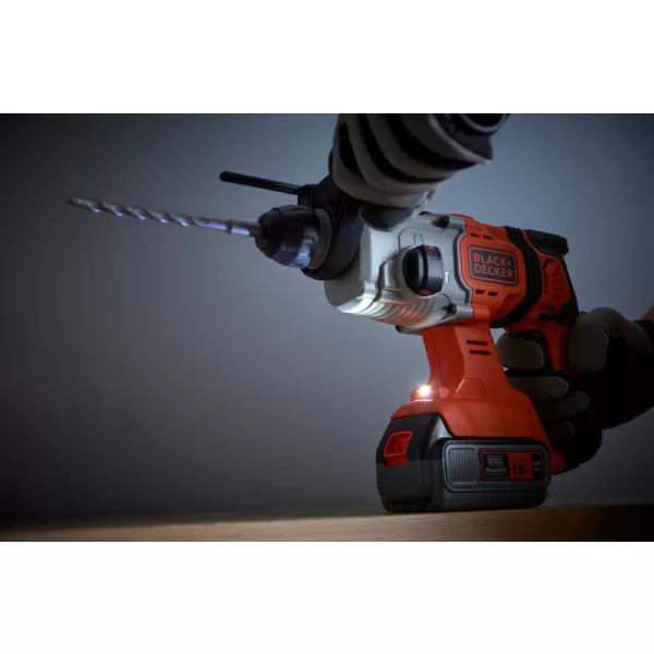 Aku kombinované kladivo 18V 1x4,0Ah v kufru Black&Decker BCD900M1K