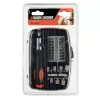 Sada 40ks bitů a nástrčných klíčů s ráčnovým šroubovákem Black&Decker A7062