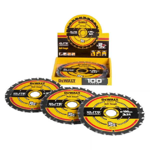 Pilový kotouč ELITE 10ks 190x30mm 24 zubů, promo balení DeWALT DT10402