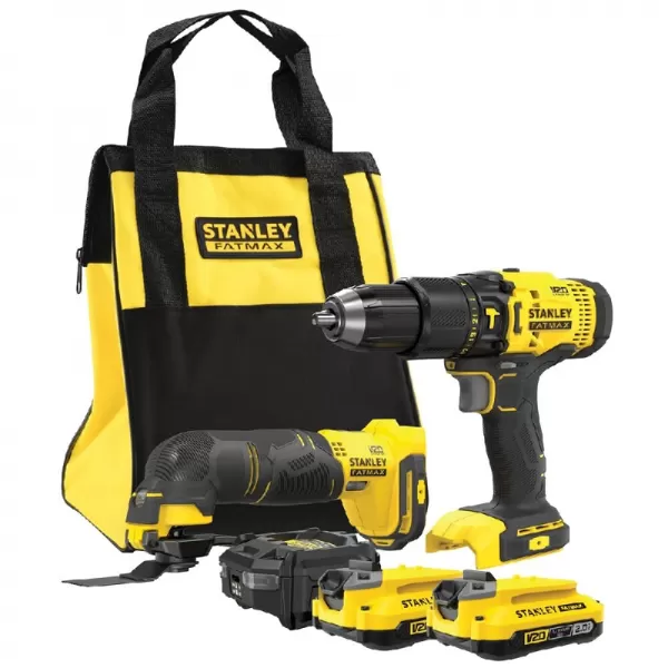 Kombo sada aku nářadí V20 18V 2x2,0Ah Stanley FatMax SFMCK213D2S