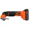 Aku multifunkční oscilační bruska 18V 1x2,0Ah Black&Decker BDCOS18D1K