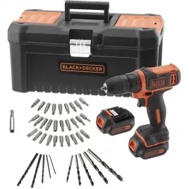 Aku vrtačka 10,8V 2x1,5Ah + 40ks příslušenství Black&Decker BDCDD121BKA