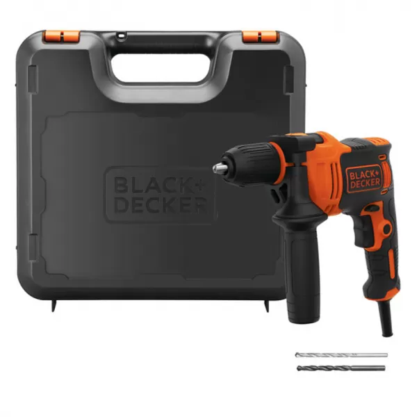 Příklepová vrtačka 550W v kufru Black&Decker BEH550K