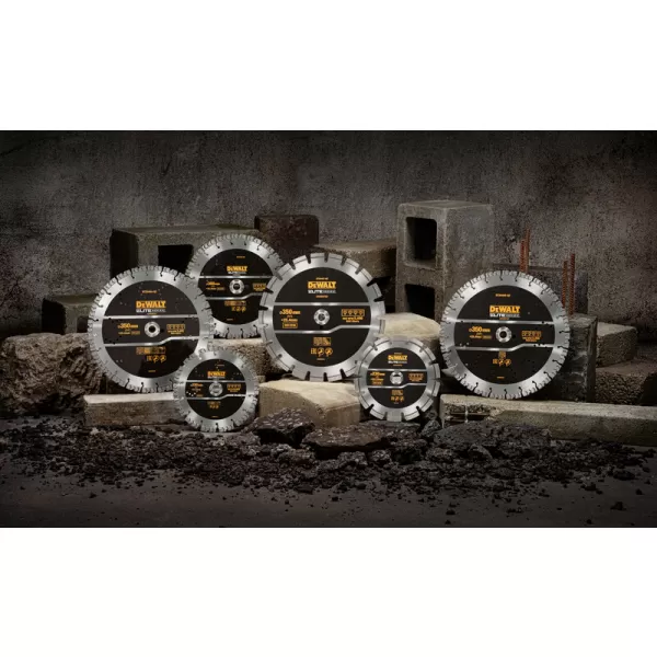 Diamantový kotouč ELITE 230 mm segment 12mm, univerzální použití DeWALT DT20462