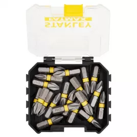 20dílná sada 25 mm bitů pro rázové utahováky PH2 Stanley STA88569
