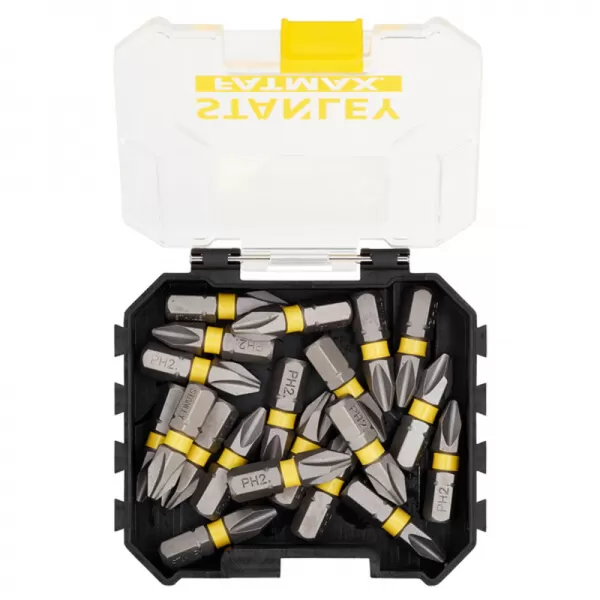 20dílná sada 25 mm bitů pro rázové utahováky PH2 Stanley STA88569