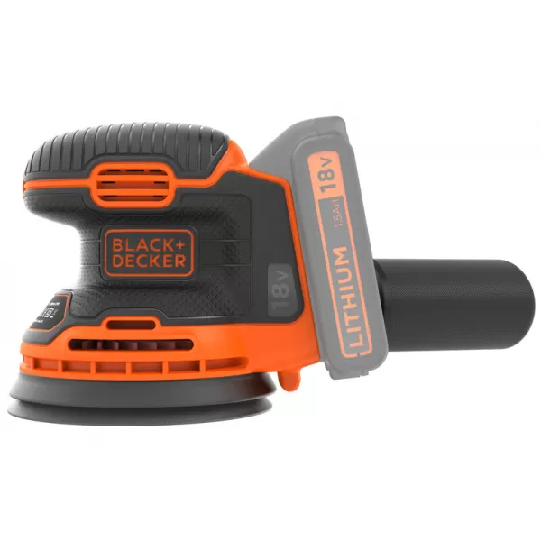 Aku excentrická bruska 18V bez aku Black&Decker BDCROS18N