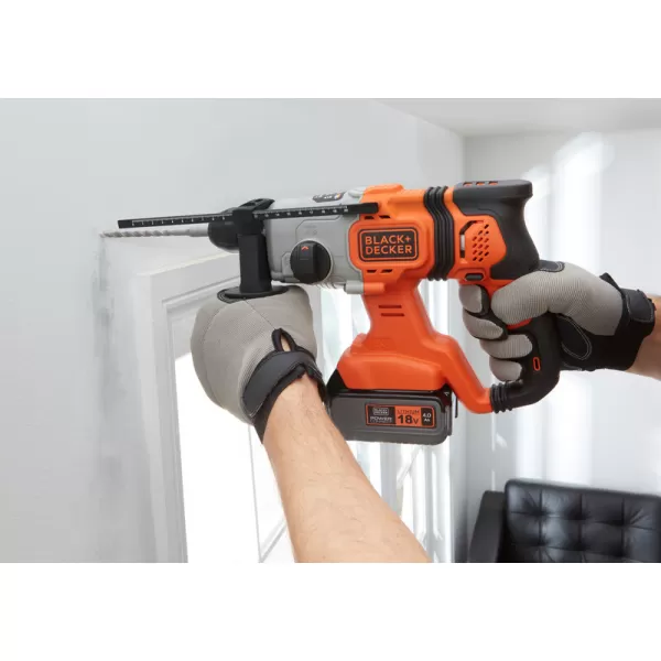 Aku kombinované kladivo 18V 1x4,0Ah v kufru Black&Decker BCD900M1K
