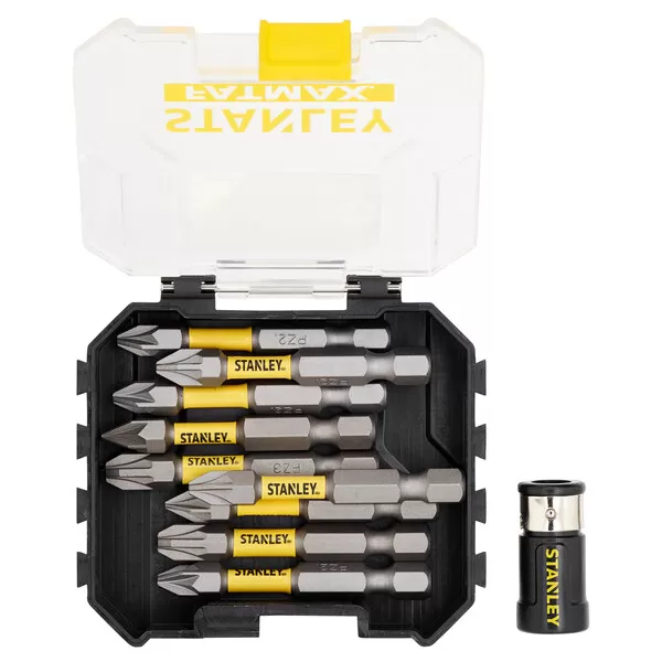 10dílná sada 50 mm torzních bitů PZ s držákem bitů Stanley STA88565