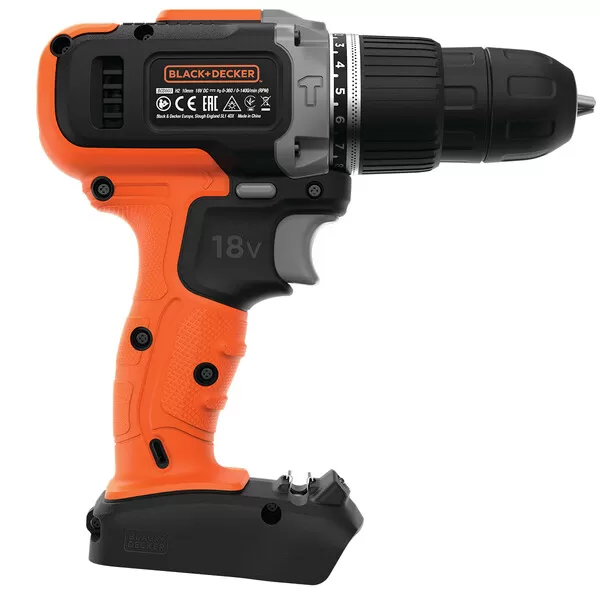 Aku příklepová dvourychlostní vrtačka 18V bez aku Black&Decker BCD003N