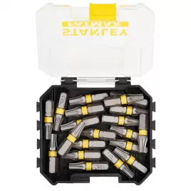 20dílná sada 25 mm bitů pro rázové utahováky T25 Stanley STA88571
