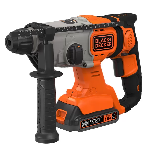 Aku kombinované kladivo 18V 1x2,0Ah v tašce Black&Decker BCD900D1S