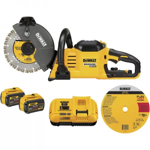 Aku rozbrušovací pila 230mm 54V 2x9,0 Ah FLEXVOLT + kotouč DeWALT DCS691X2