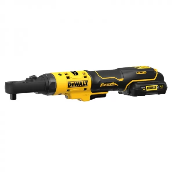 Aku ráčna s 1/4’’+ 3/8” čtvercovou výměnnou hlavou a s 1/4” Hex výměnnou hlavou 12V 2x3,0Ah DeWALT DCF500L2G