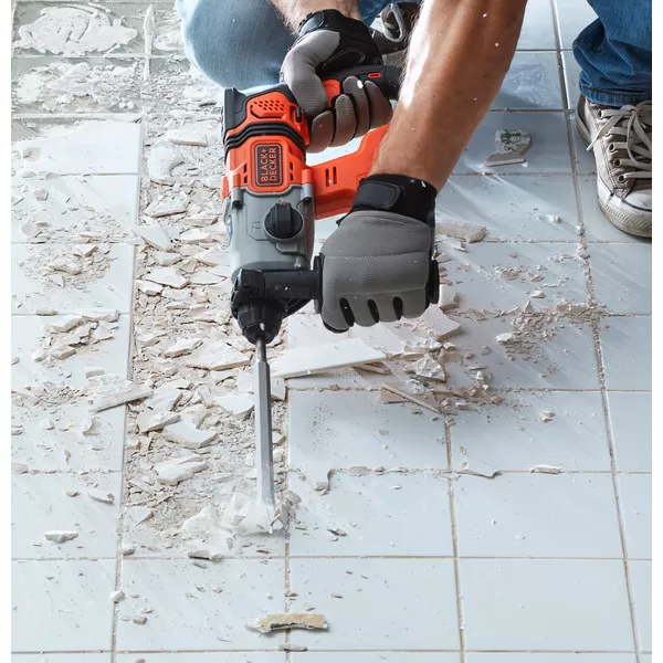 Aku kombinované kladivo 18V 1x4,0Ah v kufru Black&Decker BCD900M1K