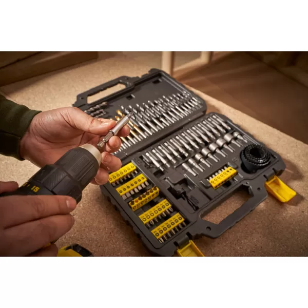 100dílná sada vrtáků a bitů Stanley STA88548