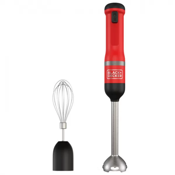 Aku tyčový mixér 7,2V 1x2,0Ah + šlehač - červený Black&Decker BCKM1012KR