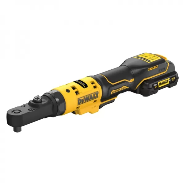 Aku ráčna s 1/4’’+ 3/8” čtvercovou výměnnou hlavou a s 1/4” Hex výměnnou hlavou 12V 2x3,0Ah DeWALT DCF500L2G