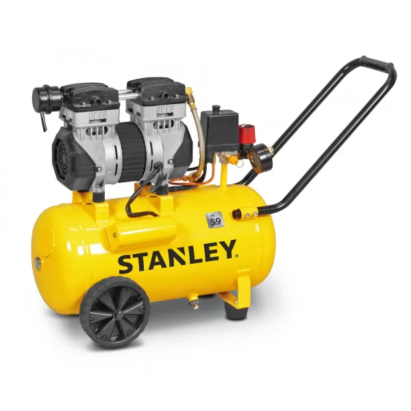 Kompresor tichý bezolejový 24l 59dB(A) Stanley SXCMS1324HE