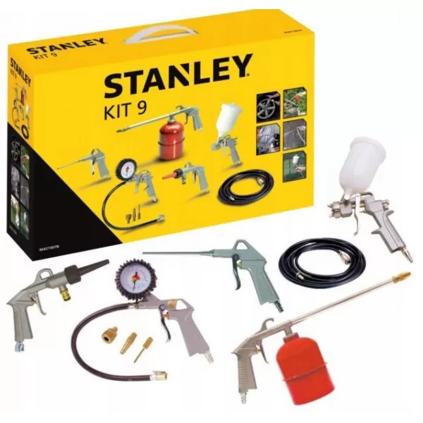 9dílná sada příslušenství ke kompresorům Stanley 9045718STN