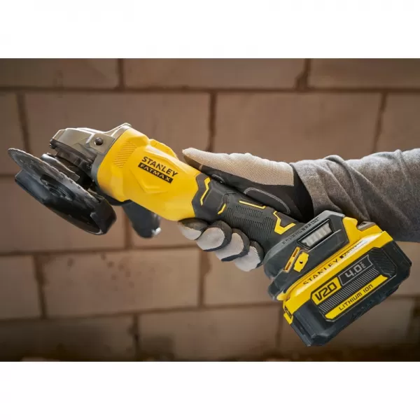 Aku bezuhlíková úhlová bruska 18V bez aku STANLEY FATMAX V20 SFMCG710B