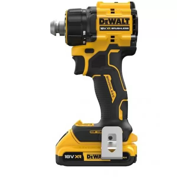 Aku bezuhlíková vícehlavá vrtačka 18V 2x2,0 Ah DeWALT DCD803D2T+ 85-dílná sada bitů a vrtáků DT70762