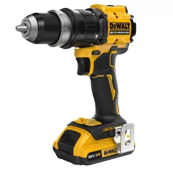 Aku bezuhlíková vícehlavá vrtačka 18V 2x2,0 Ah DeWALT DCD803D2T+ 85-dílná sada bitů a vrtáků DT70762