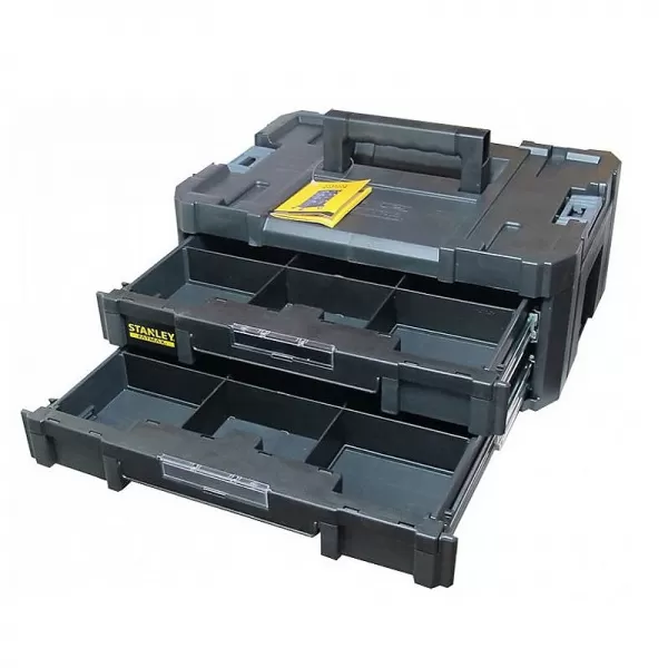 Box se 2 mělkými zásuvkami TSTAK IV Stanley FMST1-71969