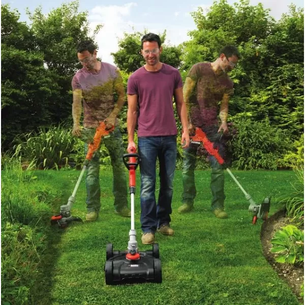 Aku strunová sekačka 18V 2,0Ah s kolovým podvozkem Black&Decker STC1820CM