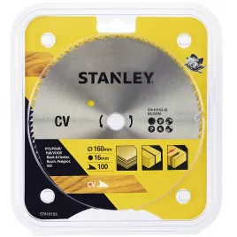 Pilový kotouč pro příčné řezy 160 x 16 mm, 100 zubů Stanley STA10155