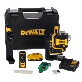 Aku multiline laser zelený 3x360° s dálkovým ovládáním 18V 1x2,0Ah DeWALT DCLE34035D1