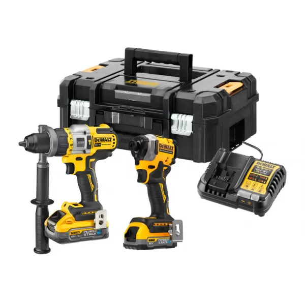 Aku bezuhlíková kombo sada nářadí 18V 1x5,0/1x1,7 Ah XR DeWALT POWERSTACK DCK2052H1E1T