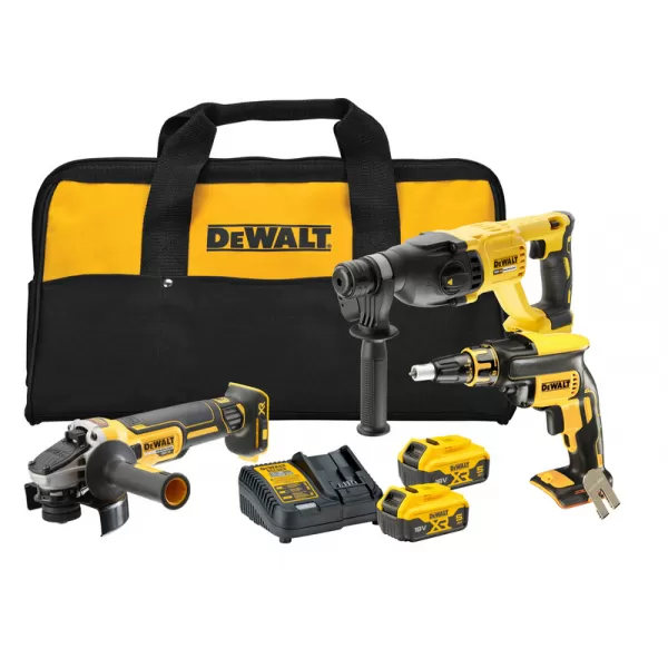 Aku bezuhlíková kombo sada nářadí 18V 2x5,0 Ah XR DeWALT DCK304P2