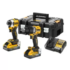 Aku bezuhlíková kombo sada nářadí 18V 2x5,0 Ah XR DeWALT POWERSTACK DCK2050H2T