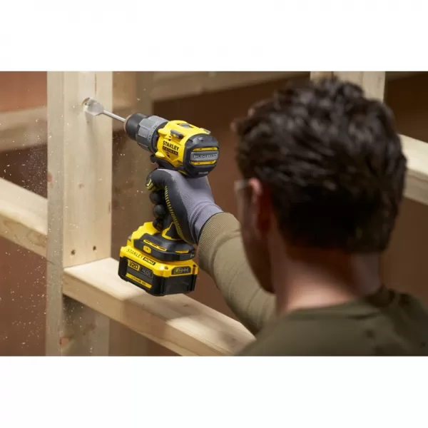 Aku bezuhlíková kombinovaná sada 18V 2x4,0Ah STANLEY FATMAX V20 SFMCK211M2T