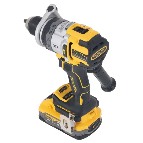 Aku bezuhlíková příklepová vrtačka 18V 2x5,0Ah DeWALT POWERSTACK DCD1007H2T