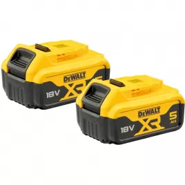 Startovací sada 2 akumulátorů 18V 5,0Ah DeWALT DCB184P2