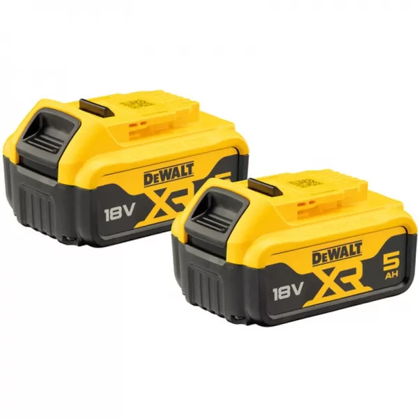Startovací sada 2 akumulátorů 18V 5,0Ah DeWALT DCB184P2