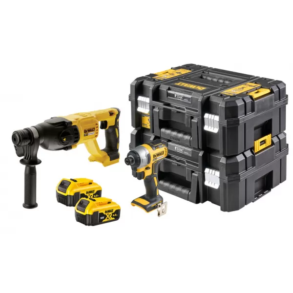 Aku bezuhlíková kombo sada nářadí 18V 2x4,0 Ah XR DeWALT DCK2023M2T