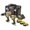 Aku bezuhlíková kombo sada nářadí 18V 3x5,0 Ah XR DeWALT DCK276P3T