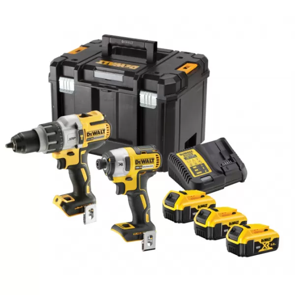 Aku bezuhlíková kombo sada nářadí 18V 3x5,0 Ah XR DeWALT DCK276P3T