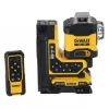 Aku multiline laser zelený 3x360° s dálkovým ovládáním 18V 1x2,0Ah DeWALT DCLE34035D1