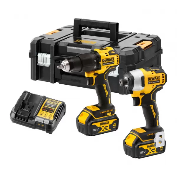 Aku bezuhlíková kombo sada nářadí 18V XR 2x4,0 Ah DeWALT DCK2062M2T