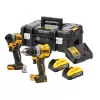 Aku bezuhlíková kombo sada nářadí 18V 2x5,0 Ah XR DeWALT POWERSTACK DCK2051H2T