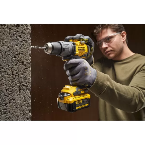 Aku bezuhlíková kombinovaná sada 18V 2x4,0Ah STANLEY FATMAX V20 SFMCK211M2T