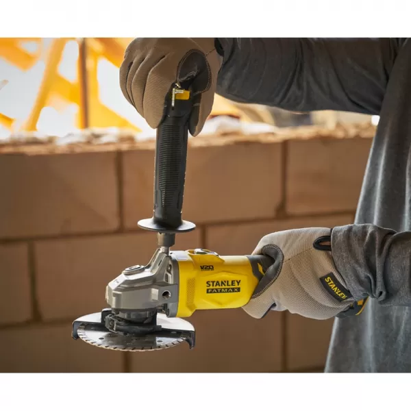 Aku bezuhlíková úhlová bruska 18V bez aku STANLEY FATMAX V20 SFMCG710B